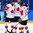 GANGNEUNG, SOUTH KOREA - FEBRUARY 15: Canada's Wojciech Wolski #8 celebrates with teammates Chris Kelly #11 and Andrew Ebbett #19 after scoring an empty net goal on Team Switzerland during preliminary round action at the PyeongChang 2018 Olympic Winter Games. (Photo by Matt Zambonin/HHOF-IIHF Images)

